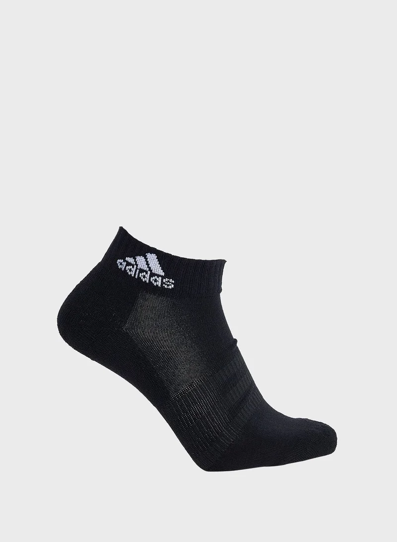 adidas طقم جوارب بطول الكاحل عدد 6 زوج