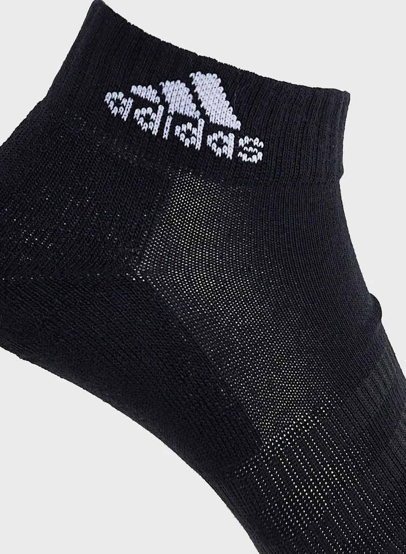 adidas طقم جوارب بطول الكاحل عدد 6 زوج
