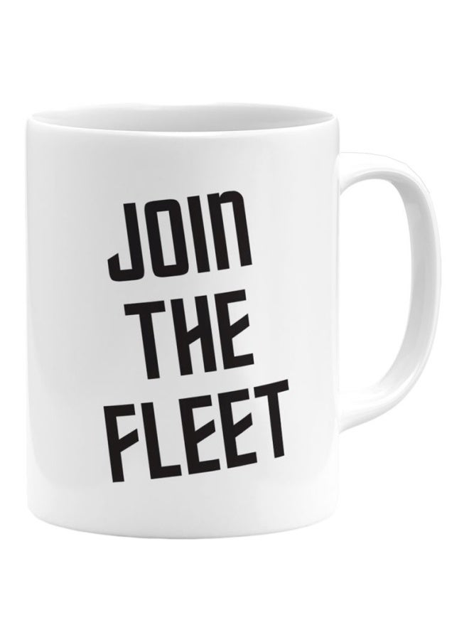 LIT Join The Fleet Printed Ceramic Coffee Mug - Image 1
