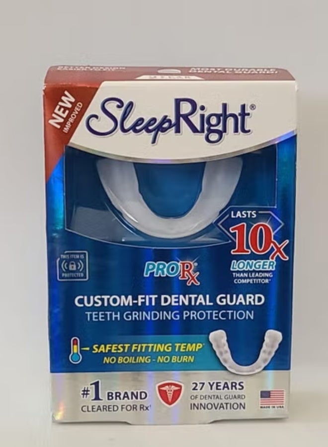 SleepRight Pro Rx Custom Fit Dental Guard  Teeth Grinding Protection Case
