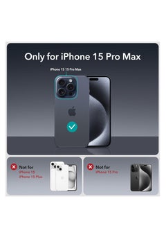 ESR ESR 3 Pack for iPhone 15 Pro Max Privacy Screen Protector, Anti-spy Tempered-Glass Privacy Screen Protector, Micro-curved Edges, Case Friendly  - Image 2
