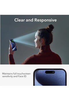 ESR ESR 3 Pack for iPhone 15 Pro Max Privacy Screen Protector, Anti-spy Tempered-Glass Privacy Screen Protector, Micro-curved Edges, Case Friendly  - Image 3