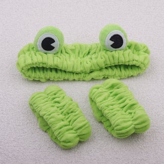 Cartoon Cool Frog Hair Band Internet Celebrant Cute Animal Hair Band Womens High Cranial Top Head Band Plush Hair Accessories Wholesale 3 # Little frog two-piece set with headband + 2 wrist straps - pzsku/Z0AB87ABFDEEB2BCE4982Z/45/1746194303/634cca3d-c67d-465e-8a01-ec2adc8ea11e