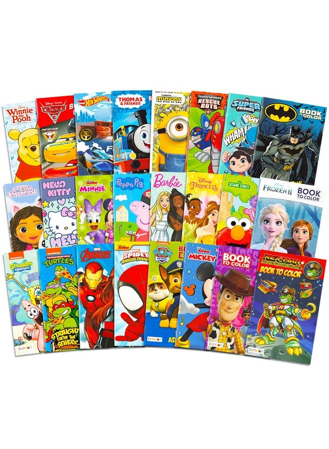 Bendon 24 Pack Small Coloring Books for Kids Ages 4-8, 2-4 - Bulk Coloring Bundle Classroom Rewards, Prizes, PreK Kindergarten Party Favors with Disney, Nick, More | Mini Activity Books for Boys, Girls - Image 1