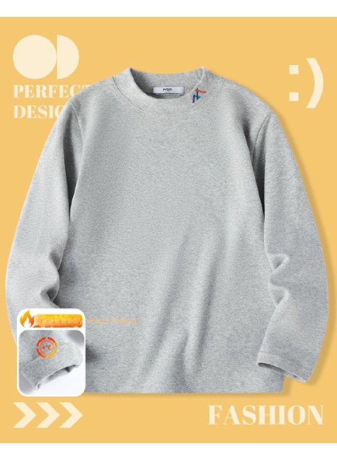 مكد 【زي مدرسي أساسي】طبقة أساسية سميكة ودافئة تشبه الف fleece برقبة نصف سلحفاة مرنة للصبيان والبنات، الأطفال الأكبر سنًا - Image 1