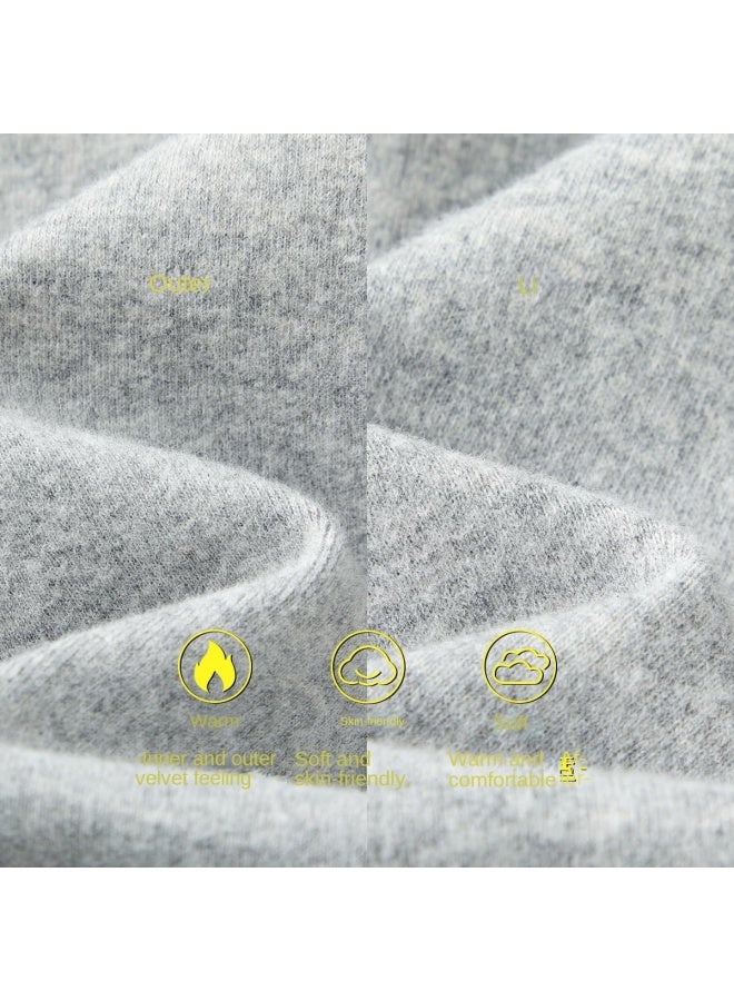 مكد 【زي مدرسي أساسي】طبقة أساسية سميكة ودافئة تشبه الف fleece برقبة نصف سلحفاة مرنة للصبيان والبنات، الأطفال الأكبر سنًا - Image 3