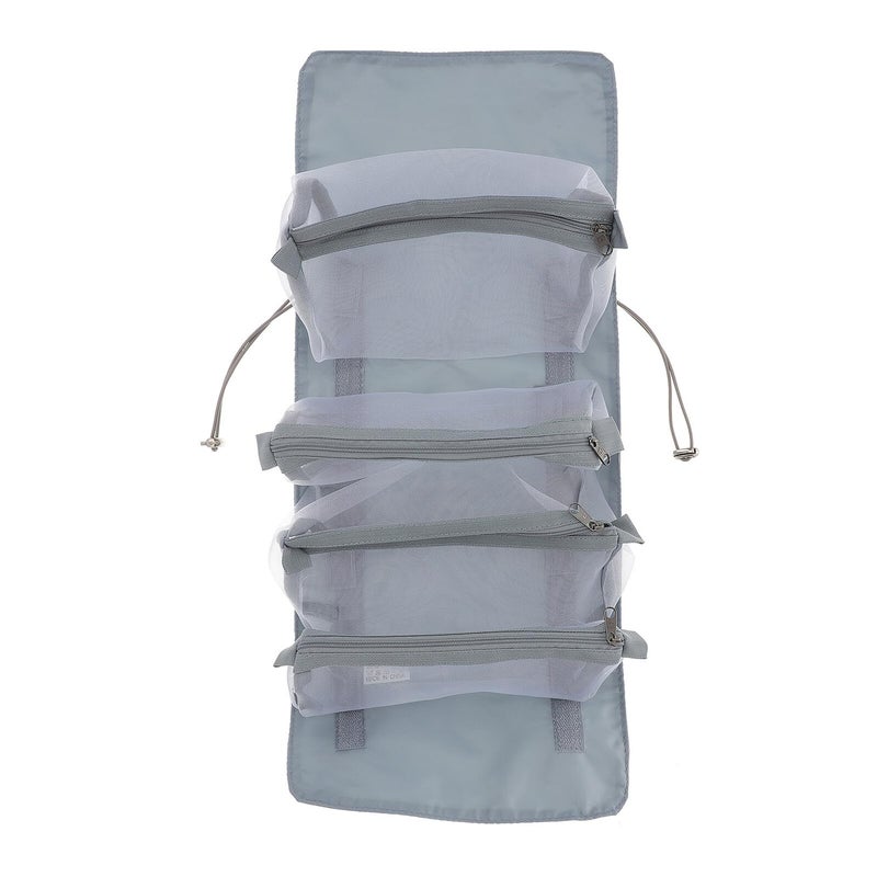 Detachable Hanging Roll Up Makeup Organizer Portable Foldable Toiletry Bag For Travel - Image 2