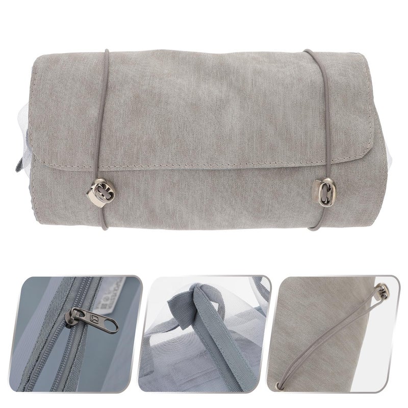Detachable Hanging Roll Up Makeup Organizer Portable Foldable Toiletry Bag For Travel - Image 4