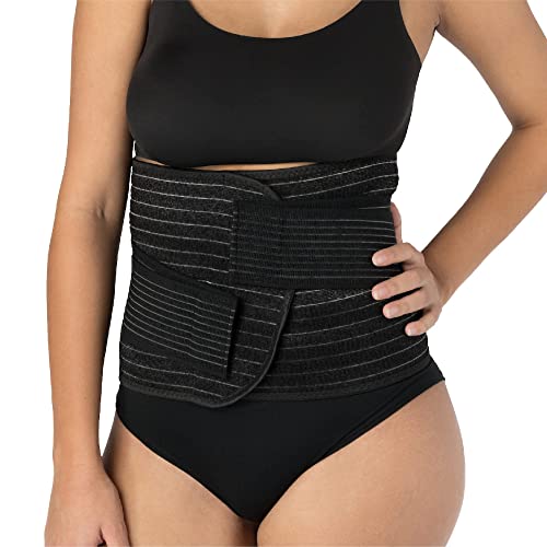 UpSpring Shrinkx Belly Charcoal Postpartum Belly Wrap, Adjustable Postpartum Belly Band to Support, Smooth After Baby (Charcoal Gray, Large/X-Large) - Image 1