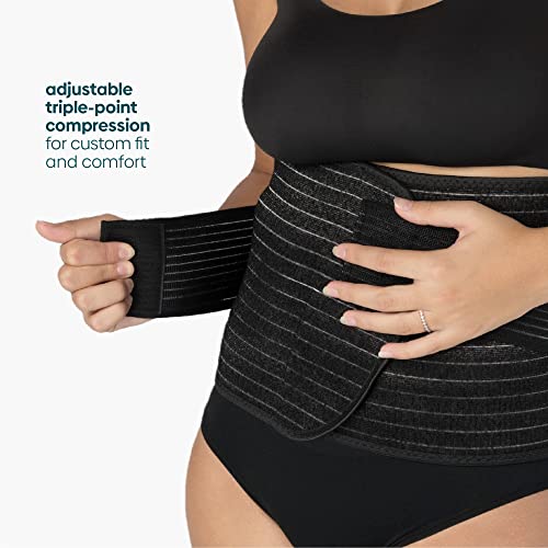 UpSpring Shrinkx Belly Charcoal Postpartum Belly Wrap, Adjustable Postpartum Belly Band to Support, Smooth After Baby (Charcoal Gray, Large/X-Large) - Image 5