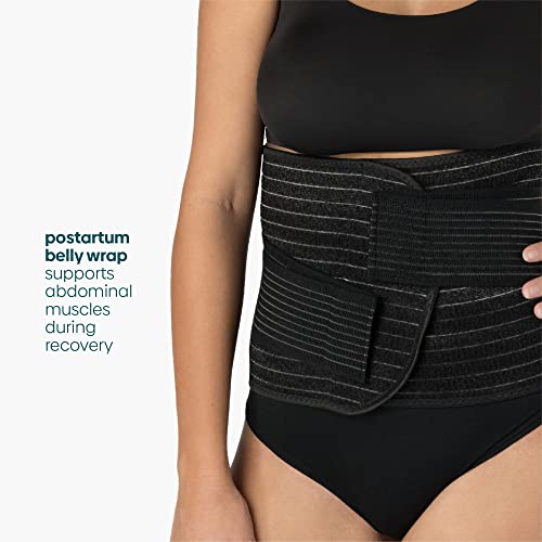 UpSpring Shrinkx Belly Charcoal Postpartum Belly Wrap, Adjustable Postpartum Belly Band to Support, Smooth After Baby (Charcoal Gray, Large/X-Large) - Image 3