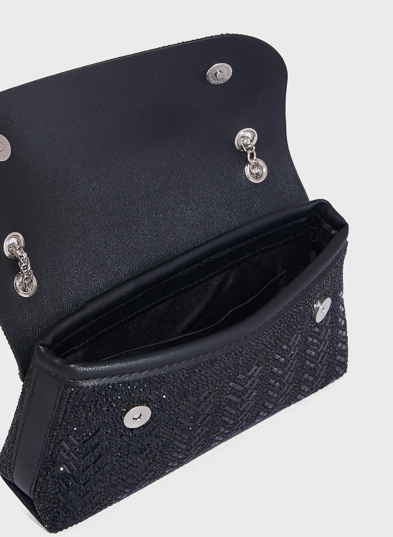 Ella Limited Edition Aztec Design Embellished Clutch Bag