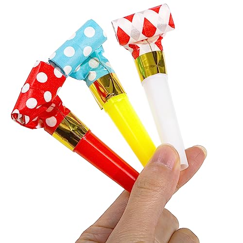 Hedume 200 Pieces Party Blower Noisemakers Blowouts Whistles Colorful Birthday Noisemakers Party Horns Party Whistles New Years Party Noisemakers Blowouts Noisemakers Funny Party Blowouts Blowers - Image 5