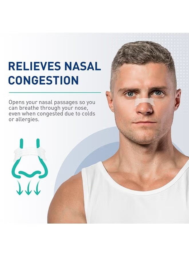 Breathe Right 44Pcs Anti-snoring Breathing Nasal Strip Starter Kit - Extra Strength Nasal Strips for Better Breathing–Clear Hypoallergenic for Sensitive Skin– Drug-Free Snoring & Congestion Relief - Boost Oxygen - Reduce Snoring, Improve Sleep Quality - Sweat Resistant, Skin Safe Nasal Strips - Day & Night Use - Image 3