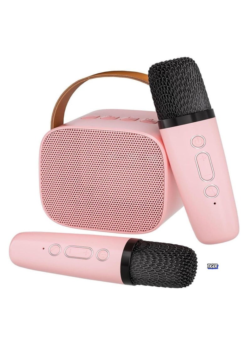 TIGER New Portable Bluetooth Karaoke Speaker with 2 Wireless Mics for Kids & Adults – High-Quality Sound, Easy-to-Use, Rechargeable Battery, Perfect for Home & Outdoor Parties, Birthday, and Family Fun - Image 1