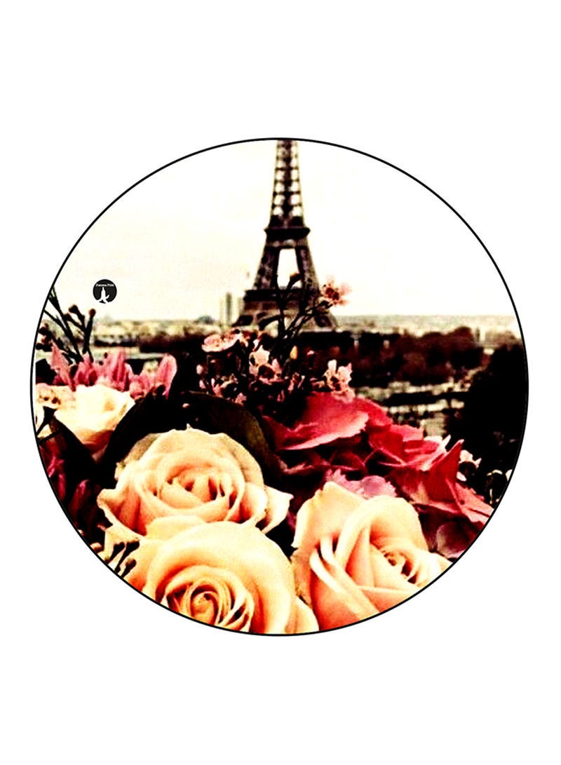 RKN Effiel Tower Printed Fridge Magnet  Round  Multicolour - Image 2