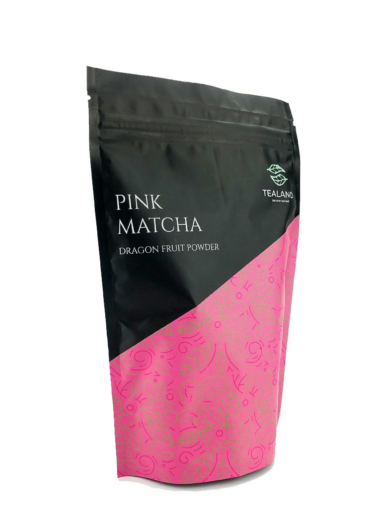 Tealand Pink Matcha Dragon Fruit Tea Powder Ceremonial Grade 100g - Image 2