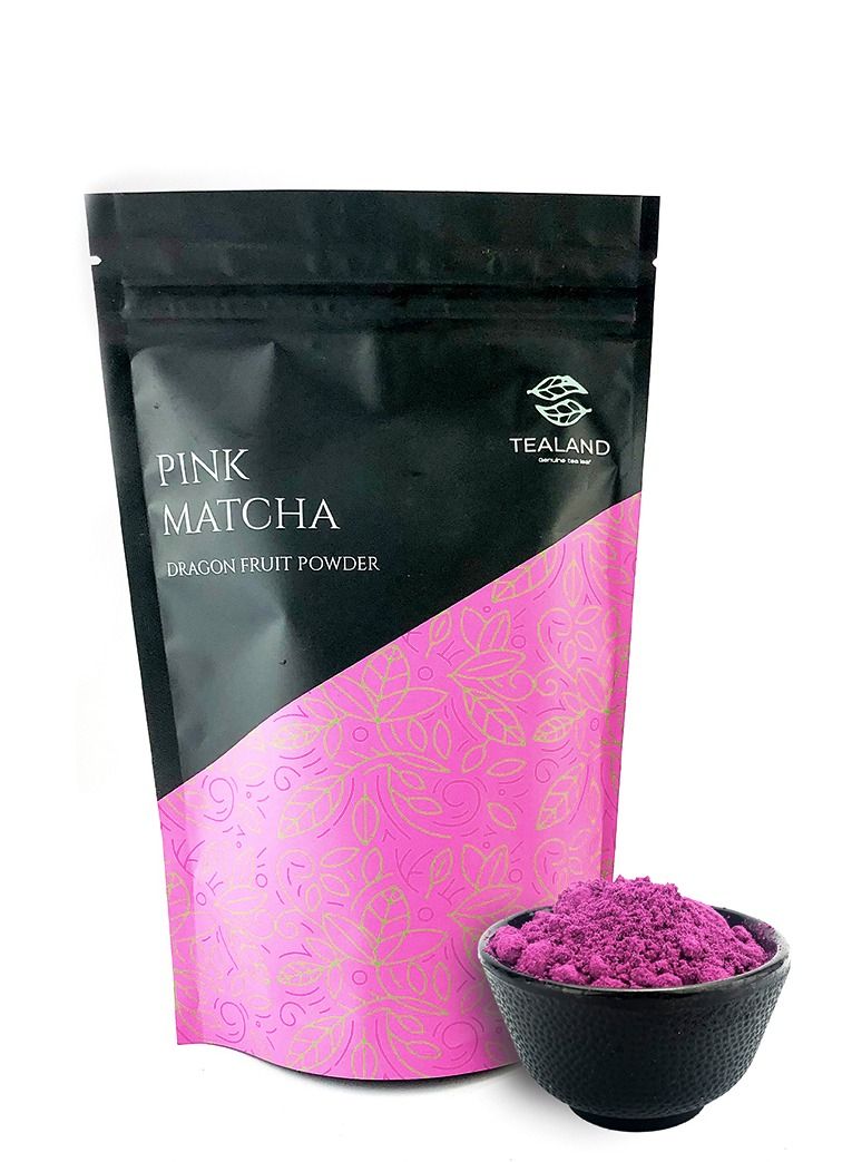 Tealand Pink Matcha Dragon Fruit Tea Powder Ceremonial Grade 100g - Image 1