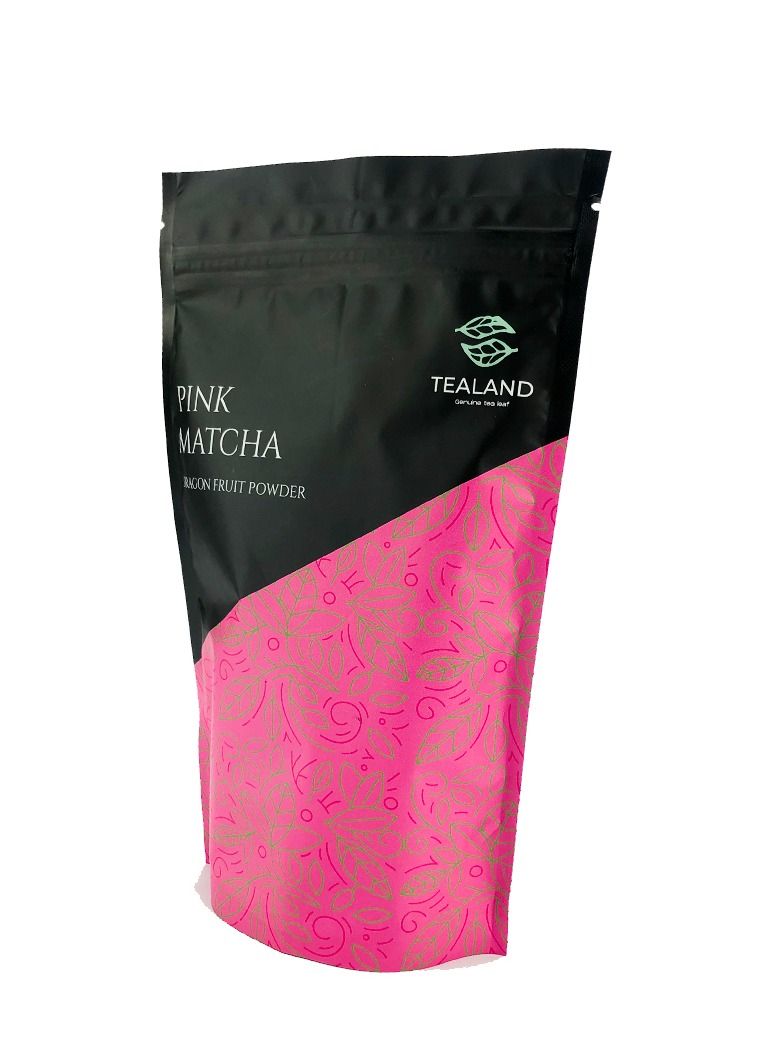 Tealand Pink Matcha Dragon Fruit Tea Powder Ceremonial Grade 100g - Image 3