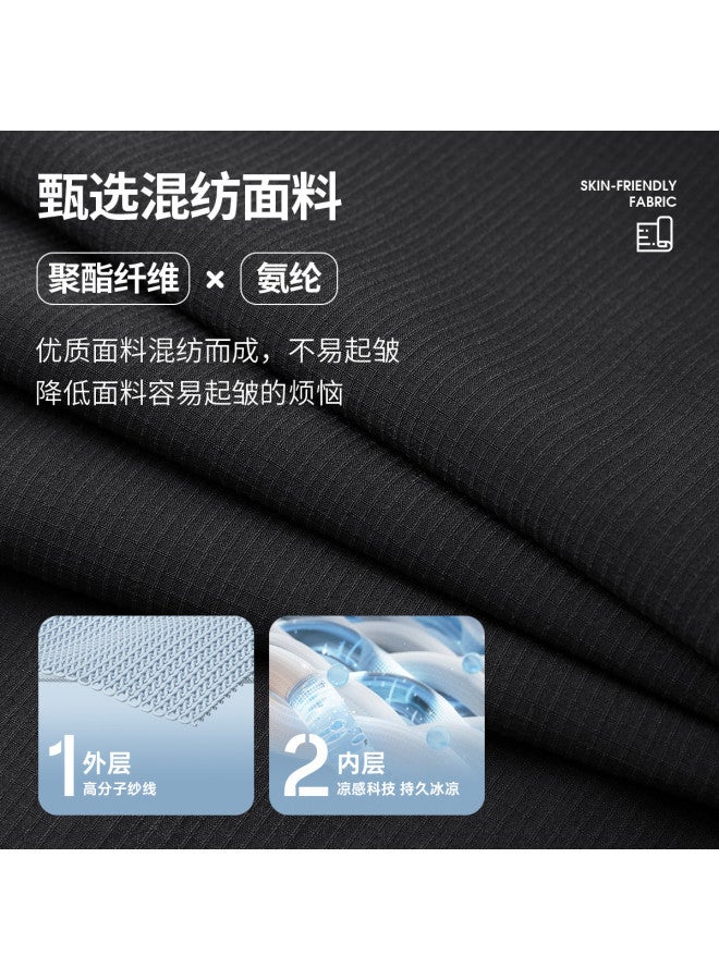 Fomoce Summer New Fashion Casual Thin Stretch Breathable Versatile Business Trousers Pants - Image 3