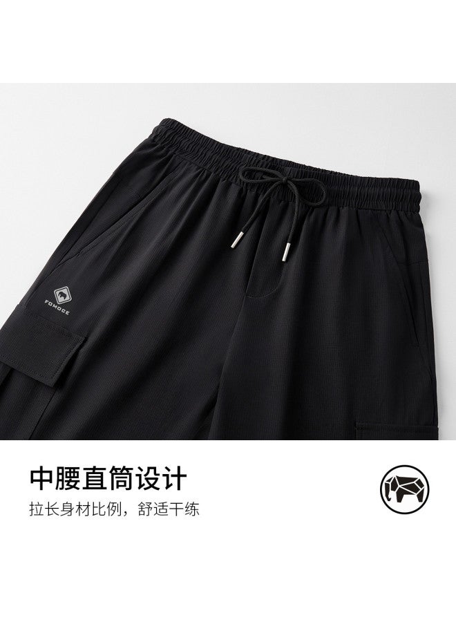 Fomoce Summer New Fashion Casual Thin Stretch Breathable Versatile Business Trousers Pants - Image 4
