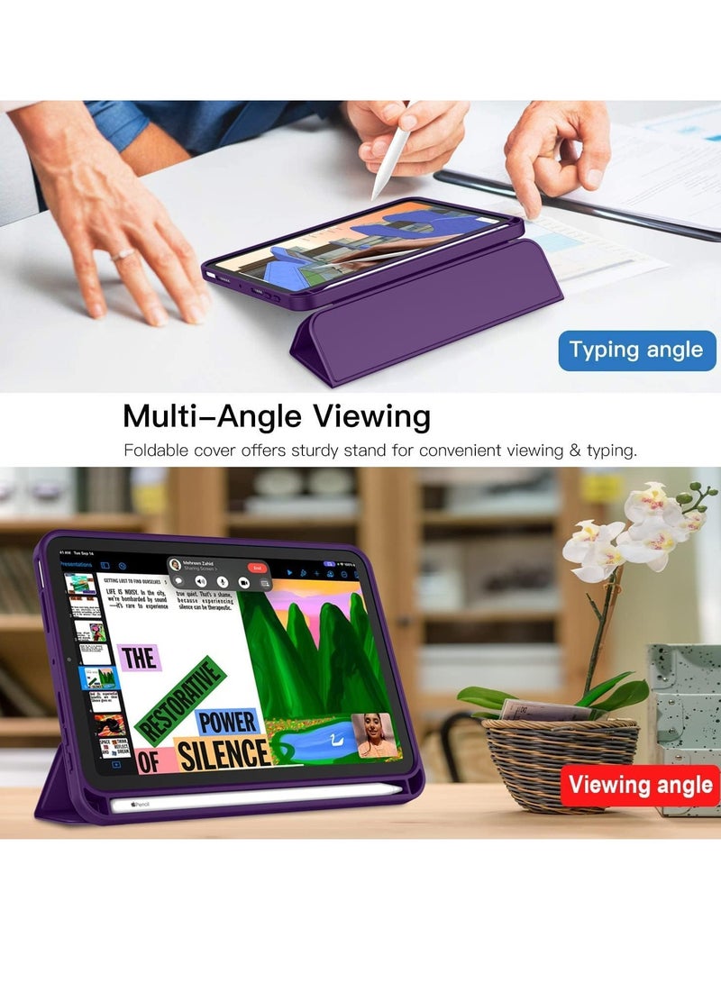 JAJEEK New Smart Case with Pencil Holder Compatible with iPad Mini 7 – Tri-Fold Smart Case with Soft TPU Back, Auto Wake/Sleep, Dustproof & Anti-Fingerprint, Heavy Duty Protection, Ultra-Slim & Lightweight - Image 5