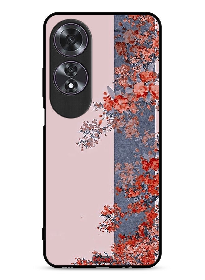 Tolwak Oppo A60 Protective Case Cover Tree Leaves And Flowers Art - Image 1