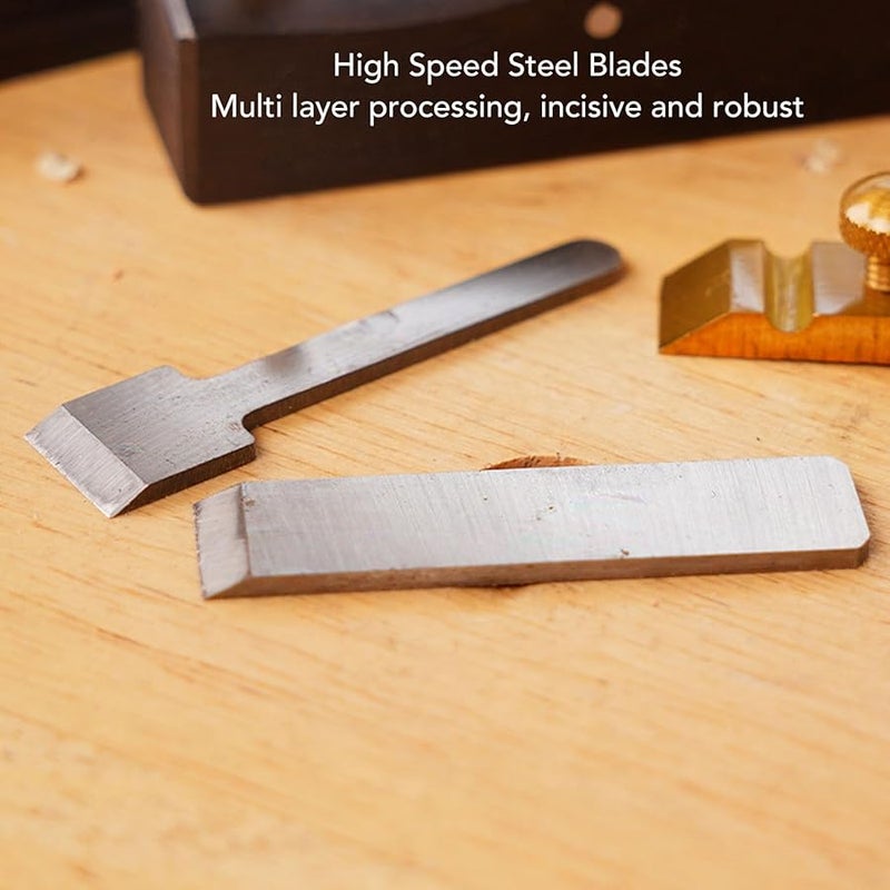 Ebony Hand Plane Woodworking Tool Compact Portable Secure Blade Lock Smooth Finish - Image 3