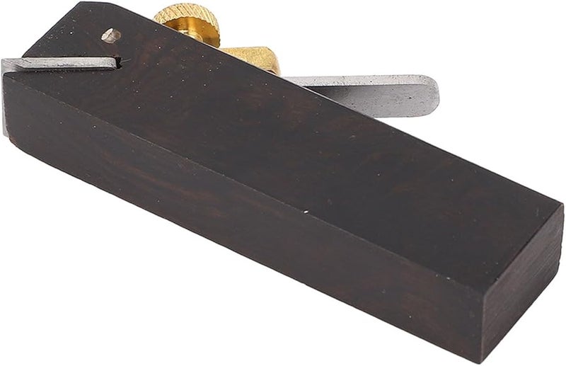 Ebony Hand Plane Woodworking Tool Compact Portable Secure Blade Lock Smooth Finish - Image 5