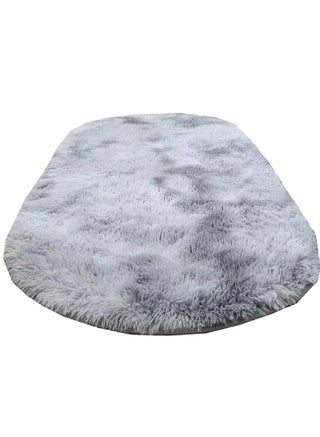 1-Piece Bedroom Carpet Oval Light Grey 160 CM - pzsku/Z0AB98596284613C88643Z/45/1746231657/0cf6eed5-6074-4210-b86e-5b477c172ed0