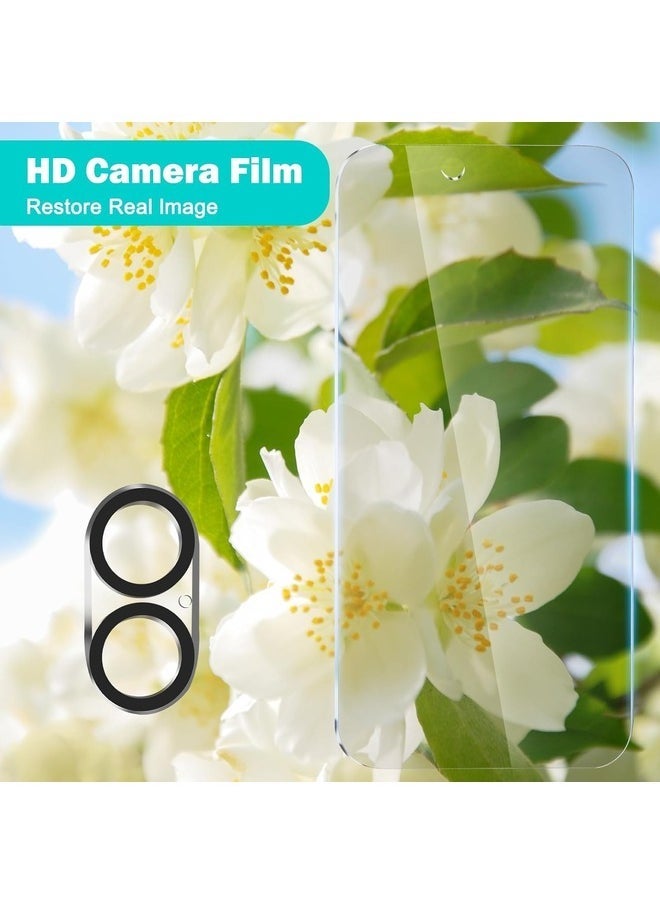 vesus [3+3 Pack] Privacy Screen Protector for iPhone 16 Plus with Camera Lens Protector | Full Coverage Anti-Spy Tempered Glass Film | 9H Hardness | Enhanced Edge Protection | Easy Installation | Bubble Free [6.7 Inch] - Image 5