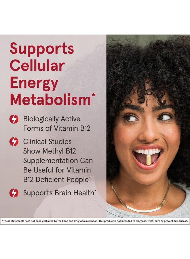 Jarrow Formulas® Methyl B-12 Tablets, 500 mg, Dietary Supplement For Cellular Energy Production and Brain Health Support, 100 Cherry Flavor Chewable Tablets, 100 Day Supply - Image 4