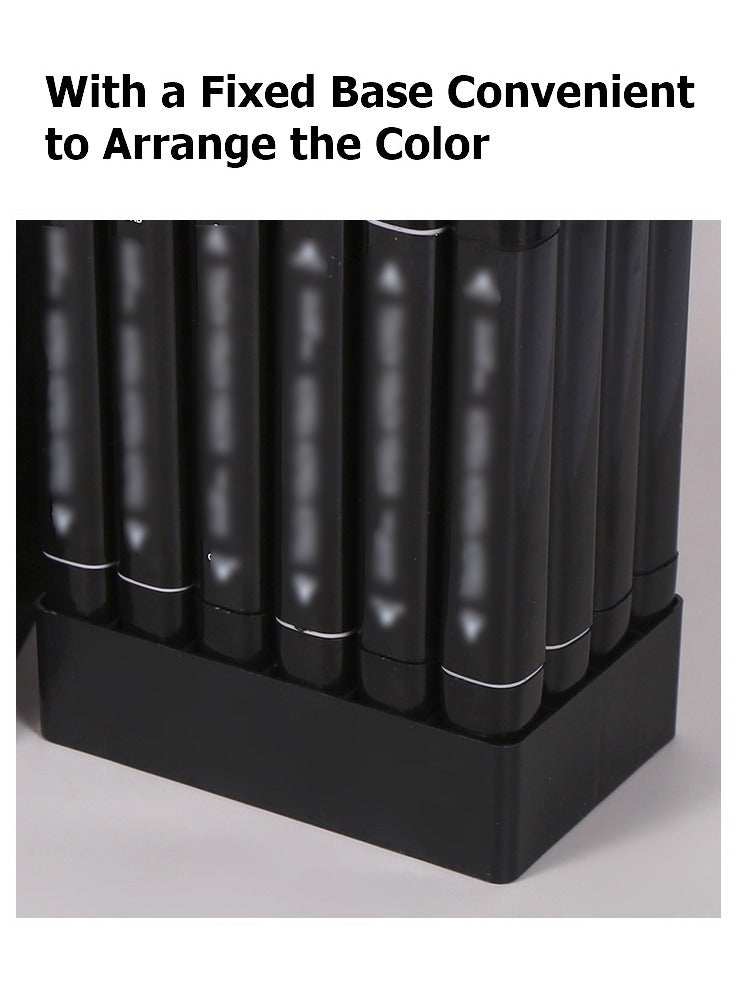 120 Colors Double-ended Marker Pens, Watercolor Markers,Graphic Professional Design Art Twin Tip Marker Pen Series With Base Tray Holder - Image 5