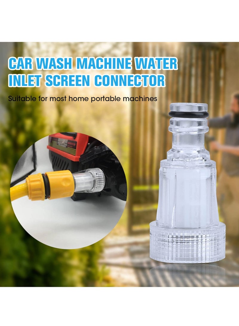 Pressure Washer Gun Adapter, 3 Pcs Plastic Pressure Washer Inlet Filter, 3/4 Inch Garden Hose Connection, Water Tap Garden Irrigation Pipe Adapter, for Garden Home Connectors - Image 3