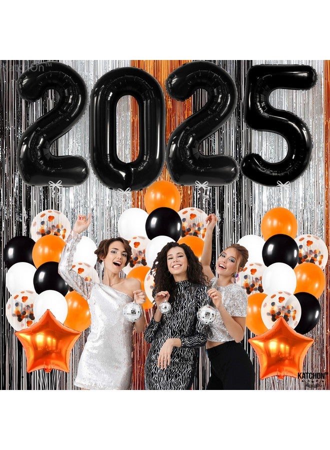 KatchOn, Black 2025 Balloons Set - Giant 40 Inch, Pack of 34 | Orange and Black Graduation Balloons 2025, Graduation Decorations 2025 | Grad Decorations 2025 Kit, Graduation Decorations Class of 2025 - Image 4