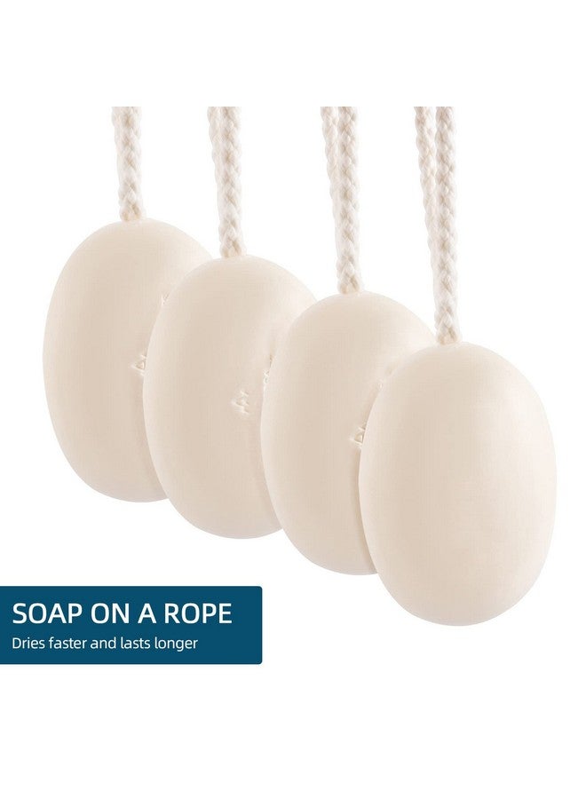 IeBilif Men Bar Soap On a Rope Pack of 4 Bath Soap for Face Body Natural Hydrating Soap Bar for Men and Women,7.02 Ounce each - Image 4