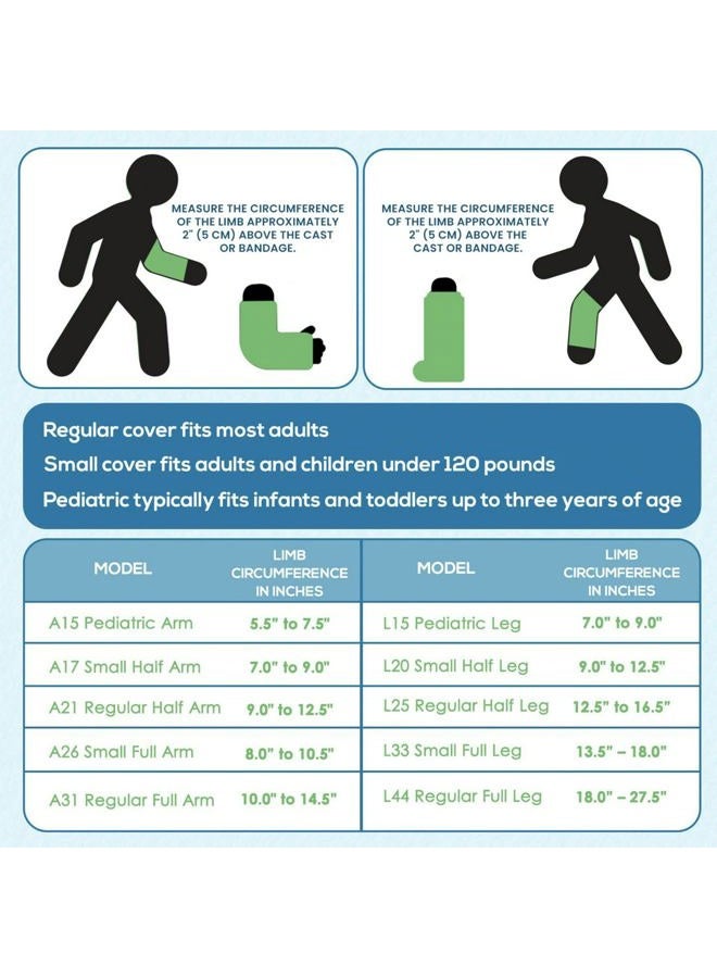AquaShield Arm Cast Protector-Waterproof, Reusable,Full Arm-(A31)Covers Hand,Wrist, Elbow,Upper Arm-Bath, Shower, Pool-Shower Sleeve for Arm Cast-Waterproof Cast Cover-Shower Bag-Arm Cast Shower Cover - Image 2