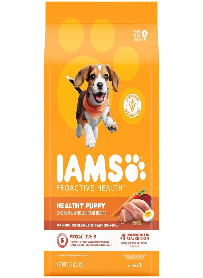 IAMS Proactive Health Dry Puppy Food Chicken, 5 lb. Bag - Image 1