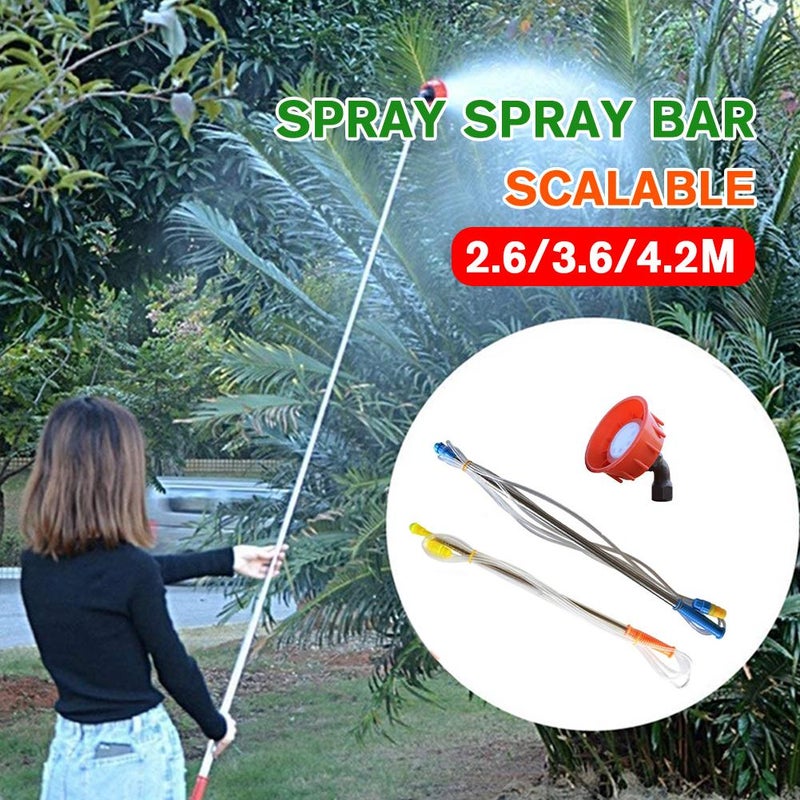 Electric sprayer boom accessories, stainless steel extended boom, telescopic boom, fishing rod style boom, agricultural fruit tree sprayer. - Image 3