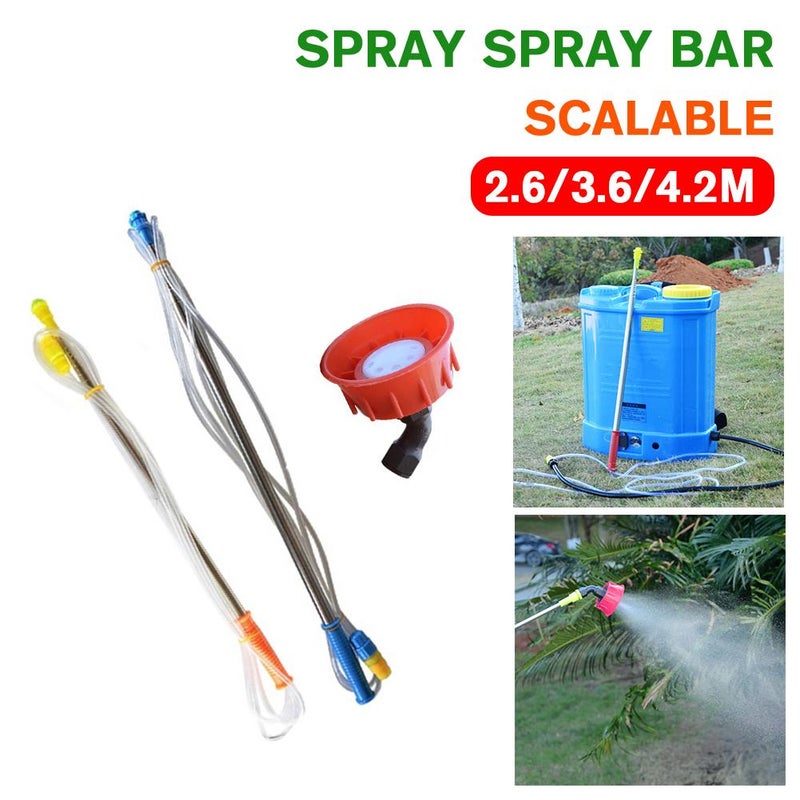 Electric sprayer boom accessories, stainless steel extended boom, telescopic boom, fishing rod style boom, agricultural fruit tree sprayer. - Image 4