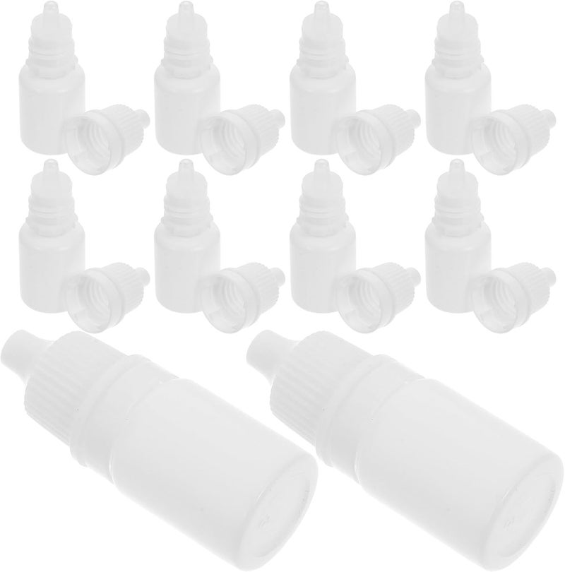 10pcs 5ml Squeezable Dropper Bottles Refillable Plastic Eye Liquid Containers Portable Mini Saline Dropping Bottles for Travel and Personal Care - Image 1