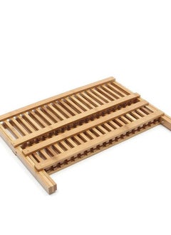 Generic Kitchen Storage Rack, Foldable Kitchen Rack, Kitchen Shelf Kitchen Rack for Bathroom and Office, Wood IR  - Image 3
