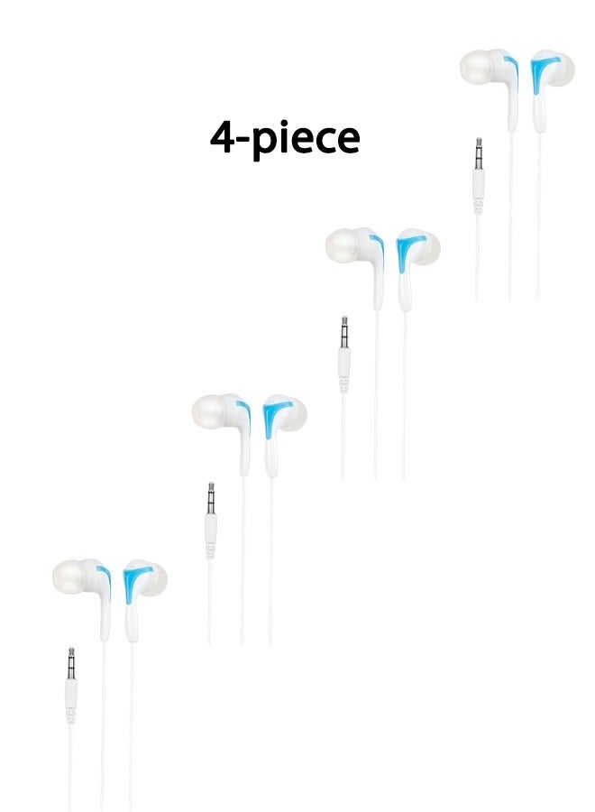 Creative In-Ear Wired Headphones Blue-(4piece) - Image 1