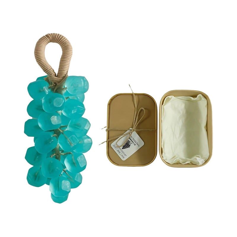 Of 1 Grape Cluster Soap Gift Box in Recyclable for Presenting Naturally Skincare Presents Grape Soap - Image 1