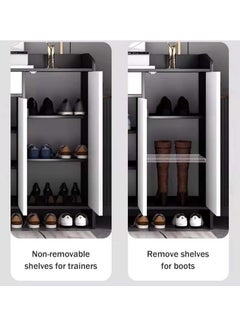 Shoe Cabinet, 3-Tier Shoe Storage Organizer, Shoe Rack, Modern Country Cabinet, Freestanding Cabinet with 1 Drawer (Grey 60x30x90cm) - pzsku/Z0ABA13E8D2555CE88819Z/45/_/1739972763/47d88f3f-d409-42c4-9213-896f101d157e