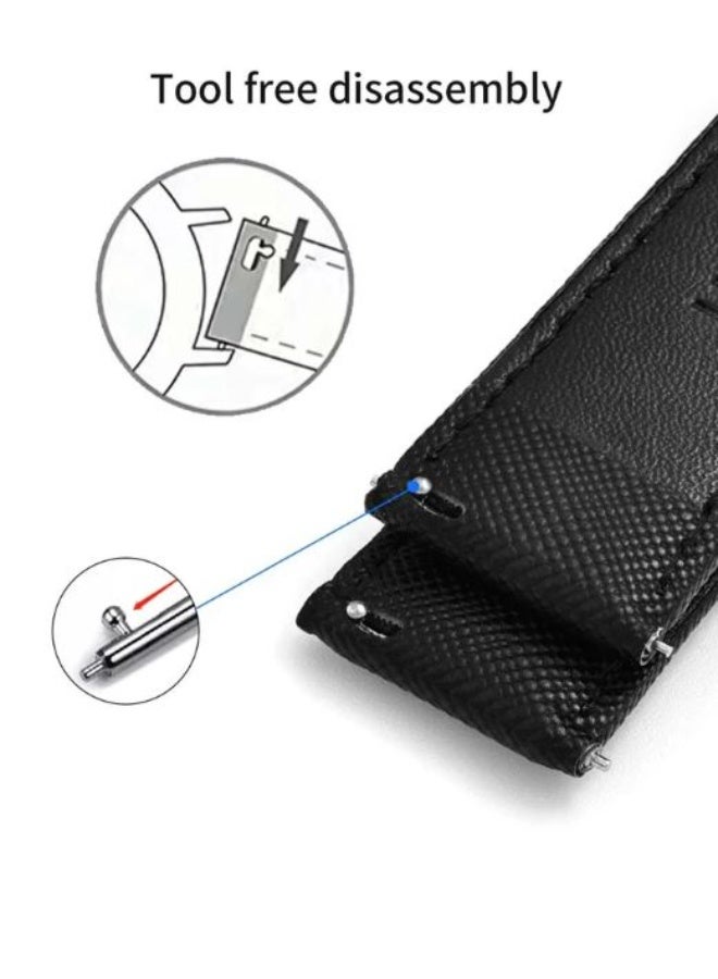 TOMI Men's Luxury Quartz Watch Gift Set - Rose Gold Case, White Dial, and Two Interchangeable Leather Straps - Image 4