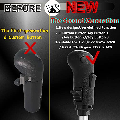 Obokidly Upgrade USB Gearshift Knob Support G29 G27 G25 for PXN A10 Compatible with PC for ATS & ETS2 Racing Shifter THRUSTMASTER TH8A American Truck Simulator - Image 4