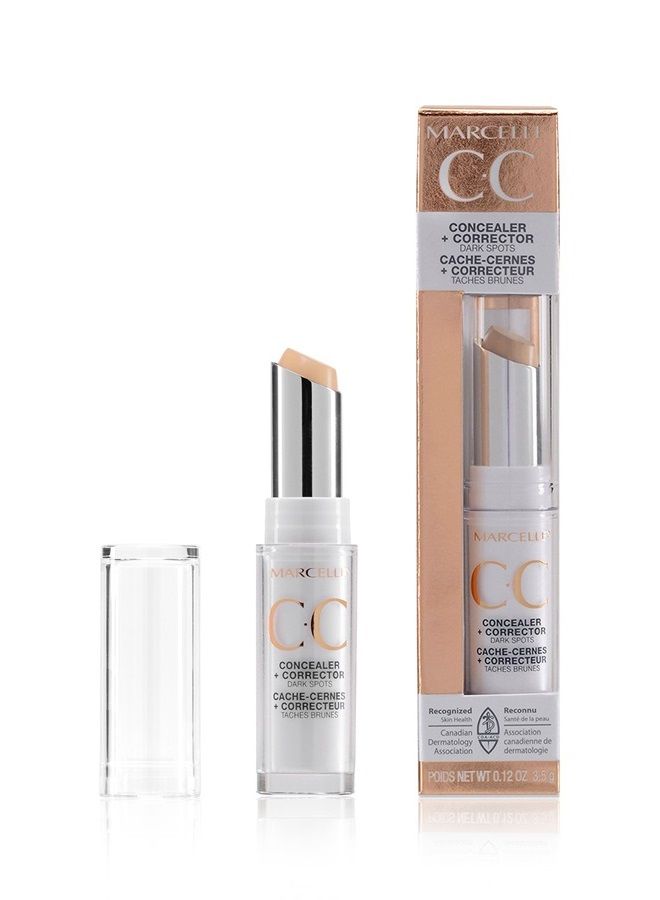 Marcelle CC Concealer + Corrector, Light to Medium, Hypoallergenic and Fragrance-Free, 0.12 oz