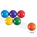 MERRYHEART 18 Inch Montessori Wooden Rainbow Balls ColorfulPastelNatural Wooden Ball Toys for Toddler Baby Grasping Preschool Learning Material Educational Counting Toy 6 Pcs - Image 4