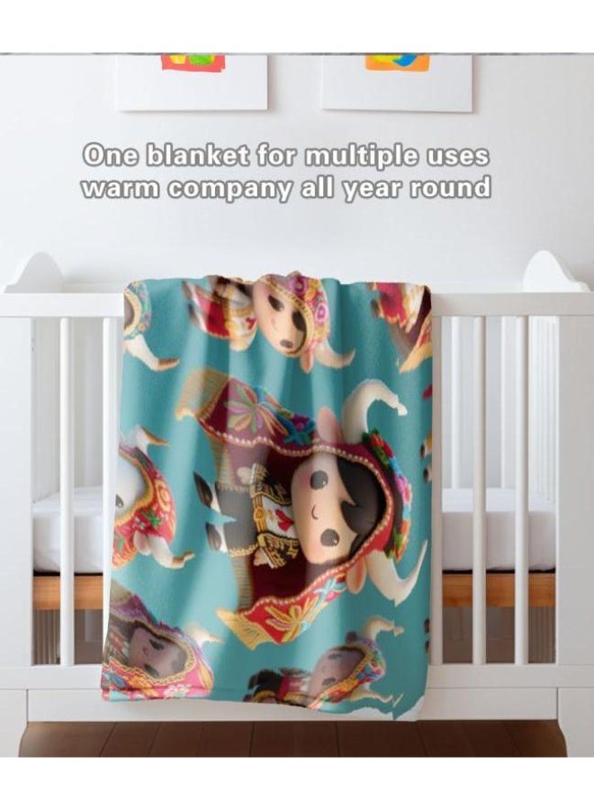 عام بطانية رقيقة من الفانيلا (دافئة ومريحة، ومناسبة للنوم واستخدام الألعاب وإزالة الغبار ومقاومة للرمل) 150 سم * 200 سم - 233 - Image 3